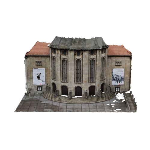 Ein 3D-Modell des Stadttheaters in Bremerhaven